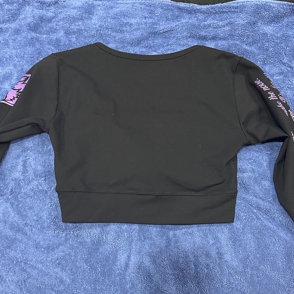 Darc Sport Black Long Sleeve Crop Top - Picture 4 of 4